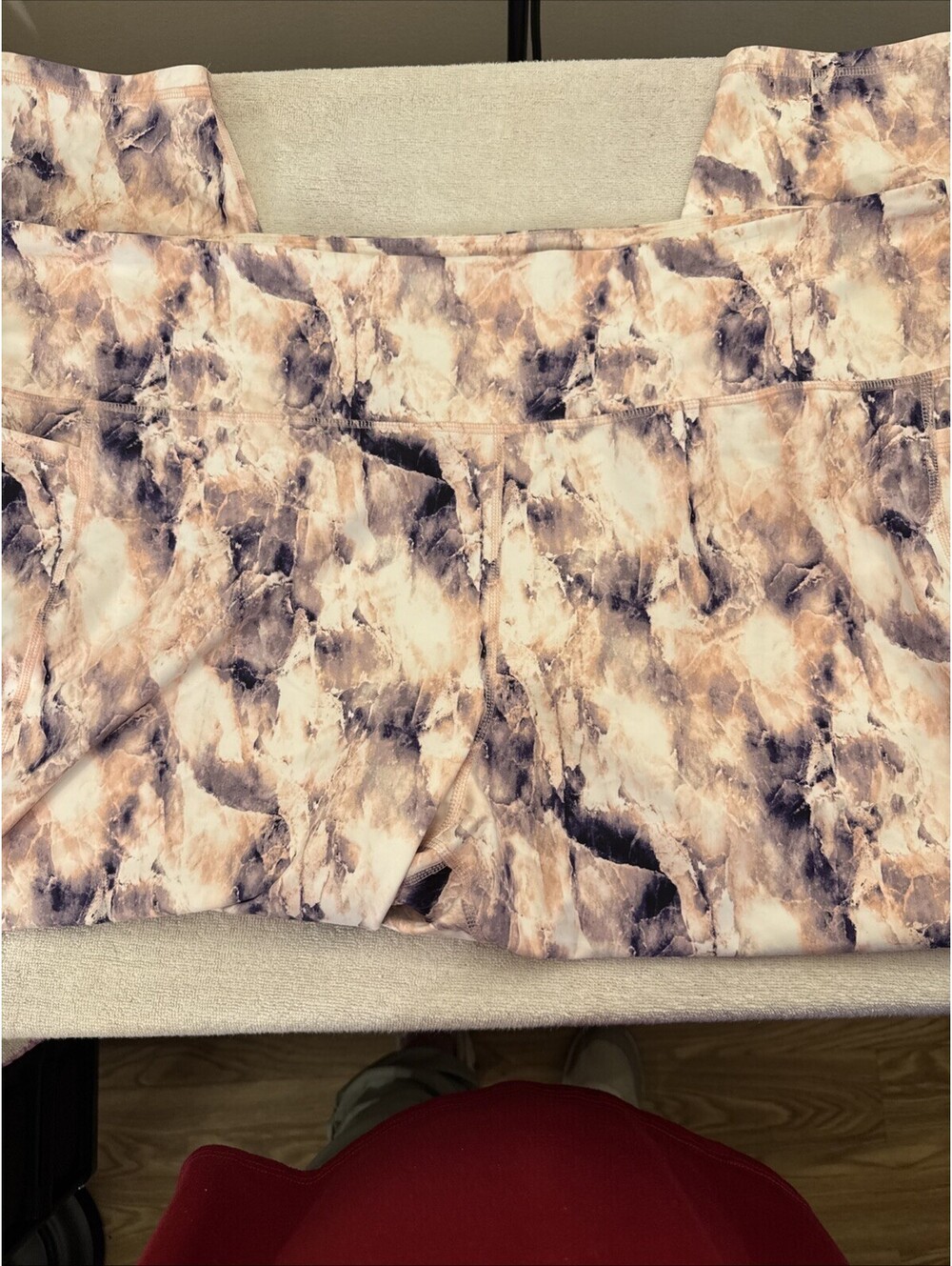 Old Navy Active Peach Purple Marble Extra High Rise Powersoft Go Dry Leggings 4X